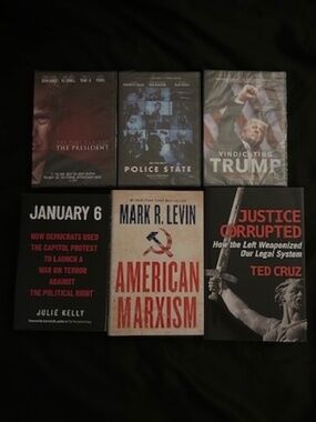 Political books and DVDs bundle - NEW